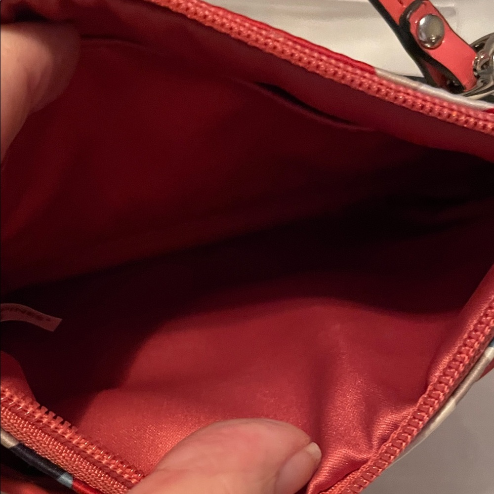 Coach Multicolor Scarf Patterned Clutch - image 5